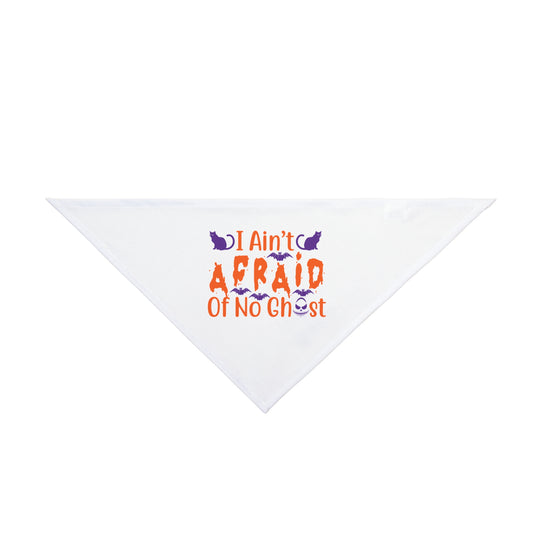 I Ain't Afriaid Of No Ghost Halloween Pet Bandana
