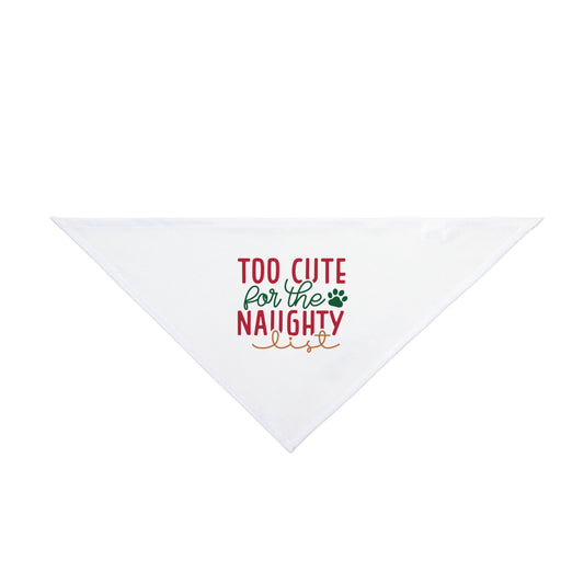 Too Cute For The Naughty List Pet Bandana