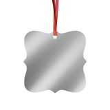 We Woof You A Merry Christmas Square Aluminum Ornament