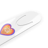 Maine Coon Cat Head in Retro Heart Bookmark