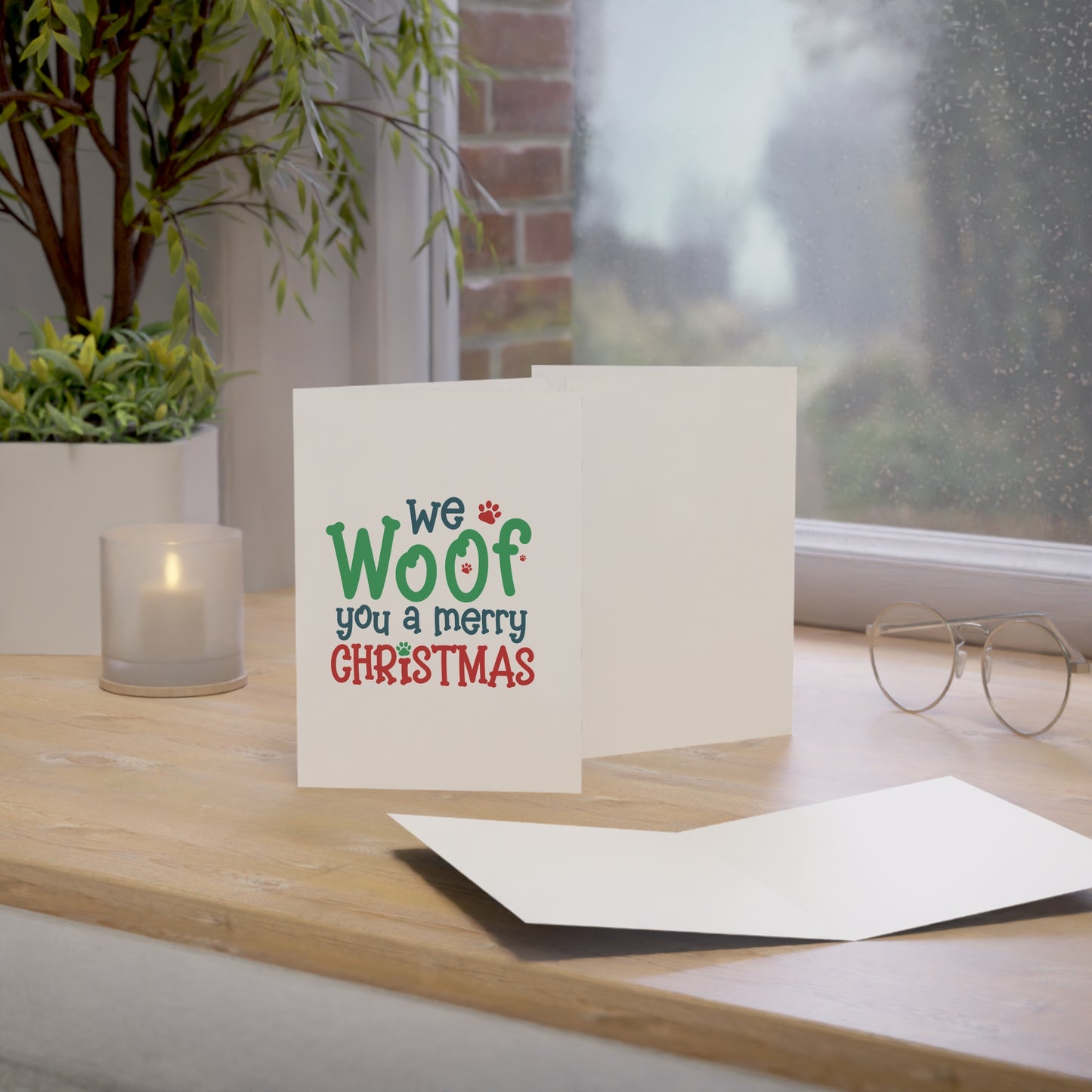 We Woof You A Merry Christmas Greeting Cards