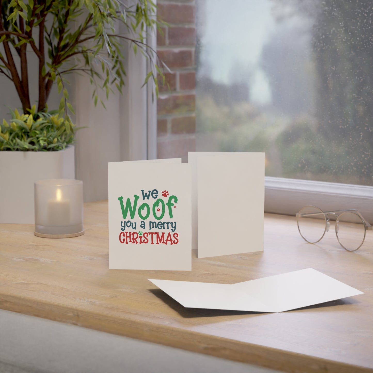 We Woof You A Merry Christmas Greeting Cards