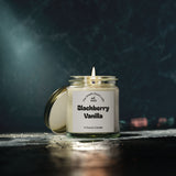 Blackberry Vanilla Scented Candle, Coconut Apricot Wax, 4oz