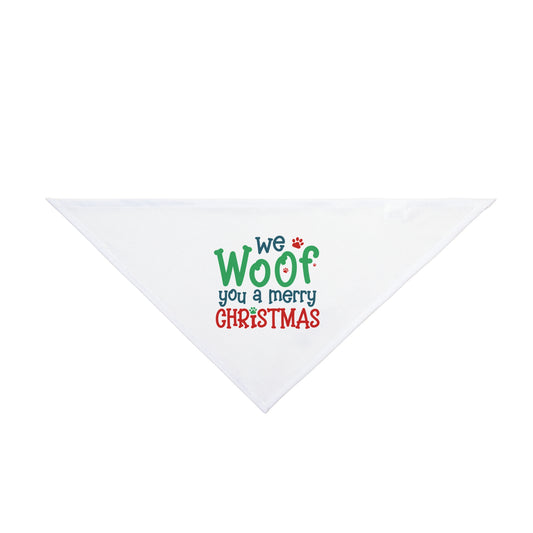 We Woof You A Merry Christmas Pet Bandana