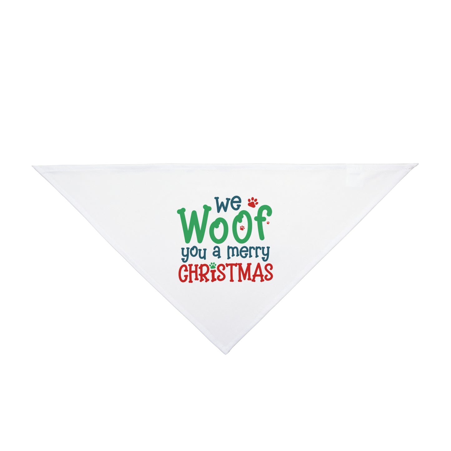 We Woof You A Merry Christmas Pet Bandana