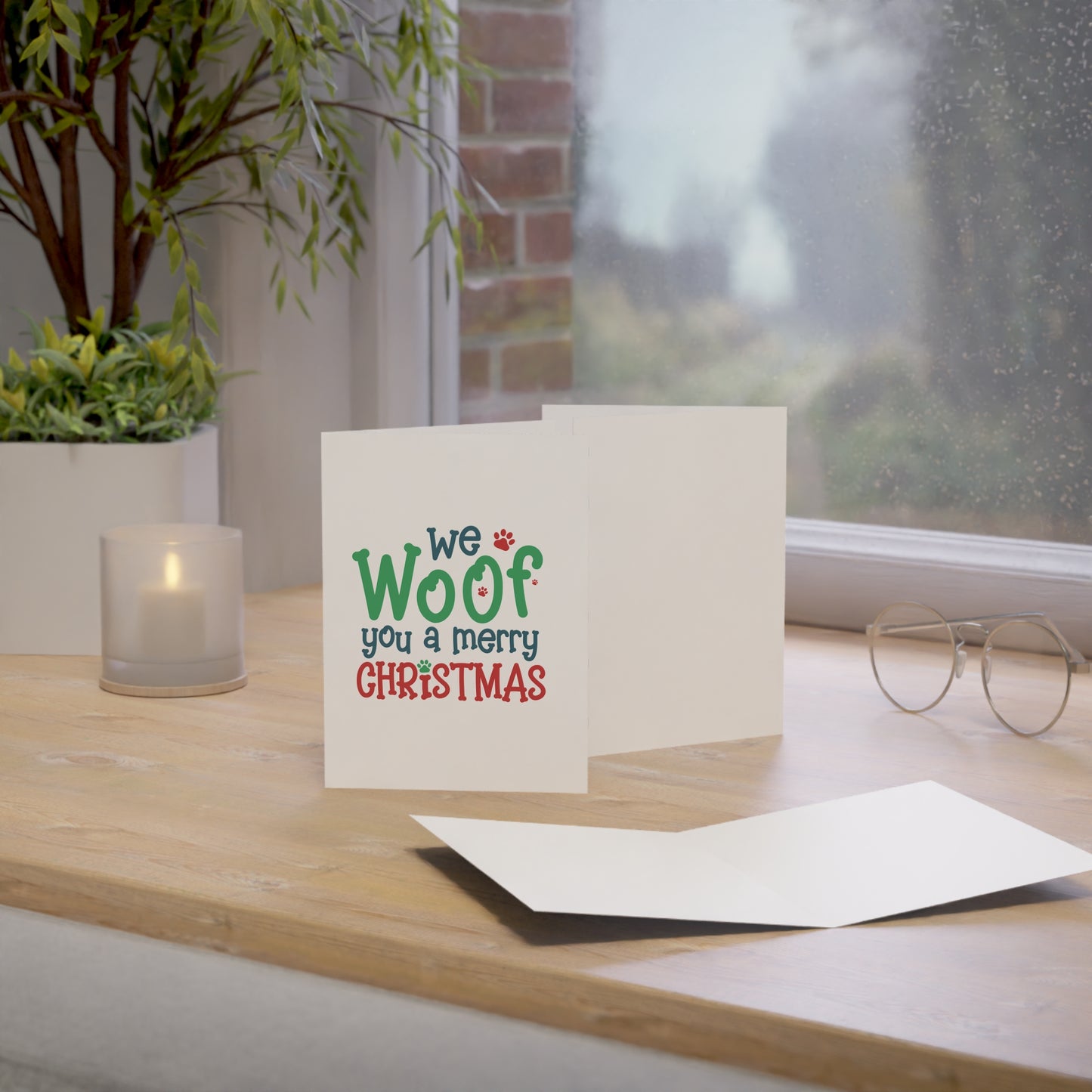 We Woof You A Merry Christmas Greeting Cards