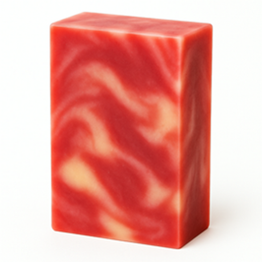 Candy Cane Cold Process Soap, 4.8 Ounce Bar