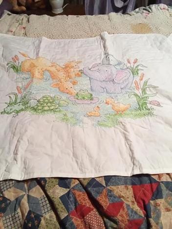 Jungle Pond Baby Quilt