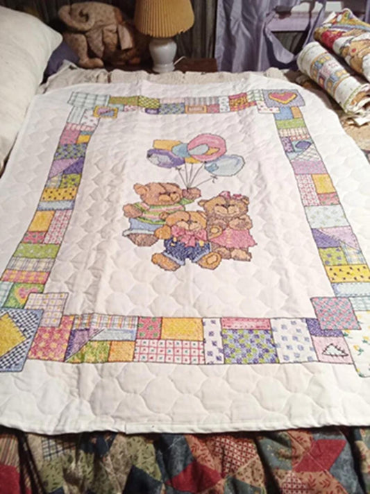 Balloon Bears Baby Quilt