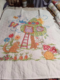Treehouse Friends Baby Quilt