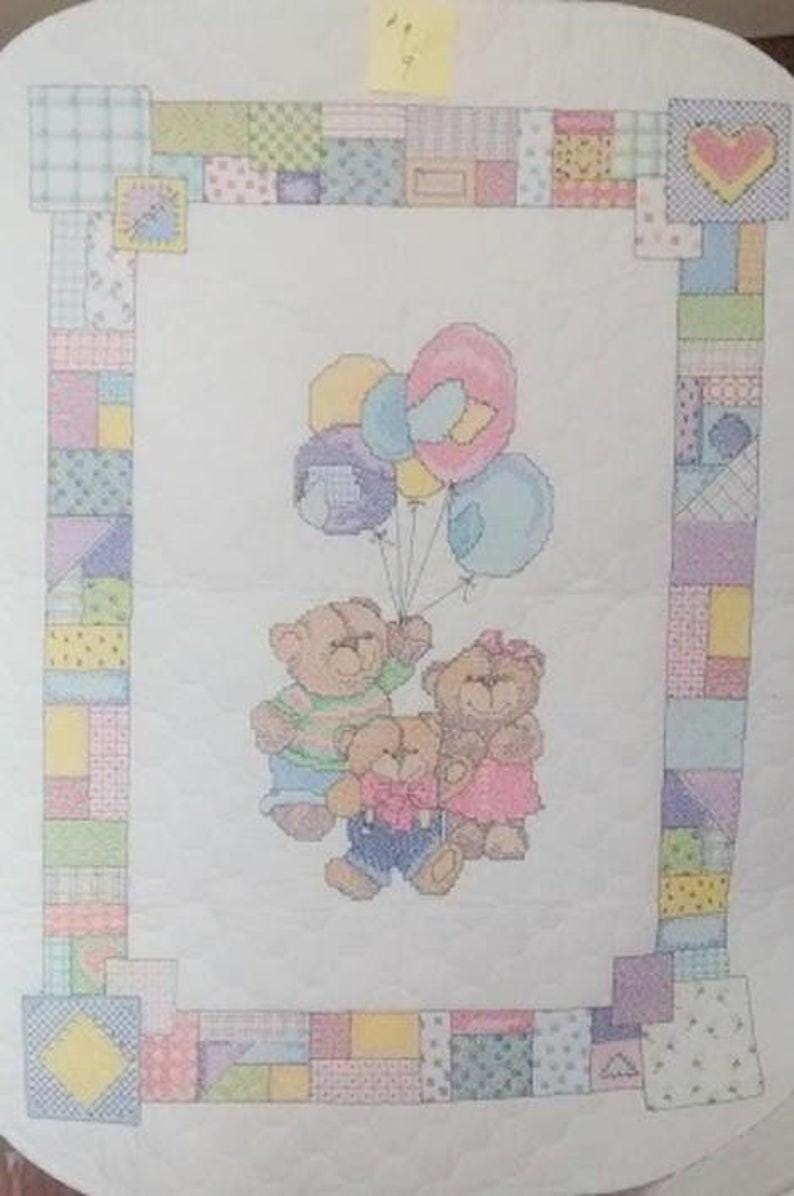 Balloon Bears Baby Quilt